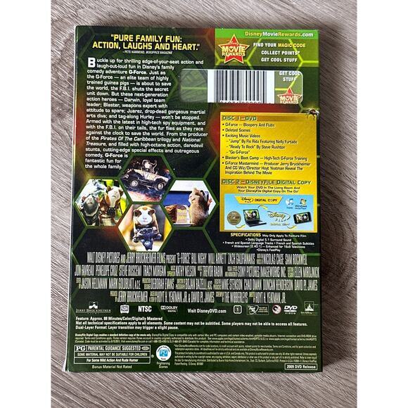 G-‎ Force Deluxe DVD and Digital Copy - Factory Sealed - Picture 2 of 2